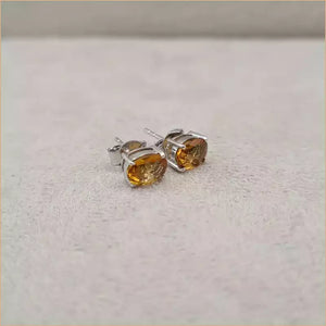 Boucles d'oreilles en citrine "EI1280.C"