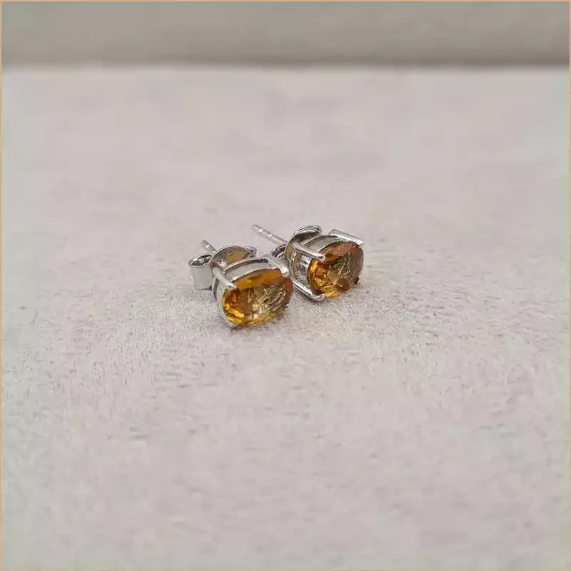 Boucles d'oreilles en citrine "EI1280.C"