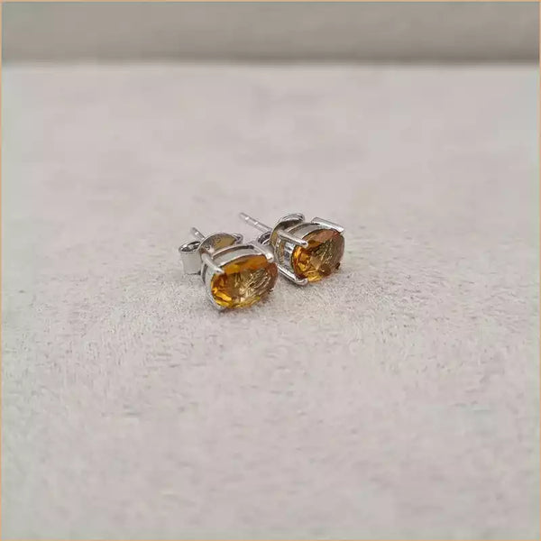 Boucles d'oreilles en citrine "EI1280.C"