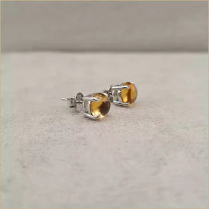 Boucles d'oreilles en citrine "EI1291.C"