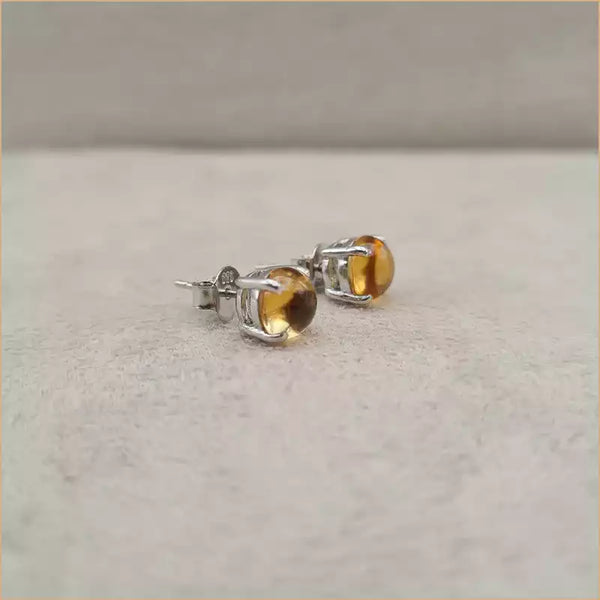 Boucles d'oreilles en citrine "EI1291.C"