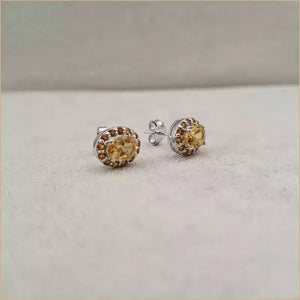Boucles d'oreilles en citrine "EI1299.C"