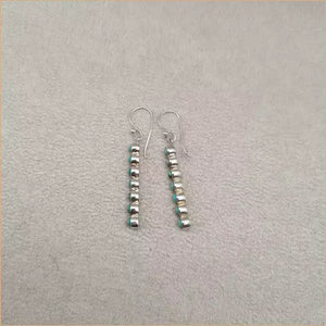 Boucles d'oreilles verticales en turquoise "EI1304.Y"