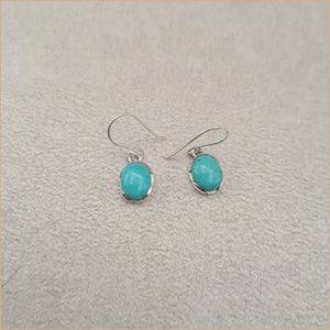 Boucles d'oreilles rondes en turquoise "EI1311.Y"