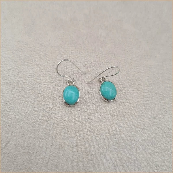 Boucles d'oreilles rondes en turquoise "EI1311.Y"