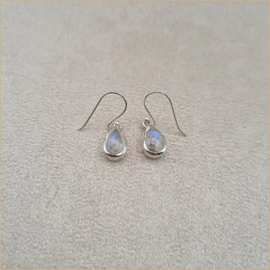 Boucles d'oreilles gouttes en pierre de lune "EI1316.P"