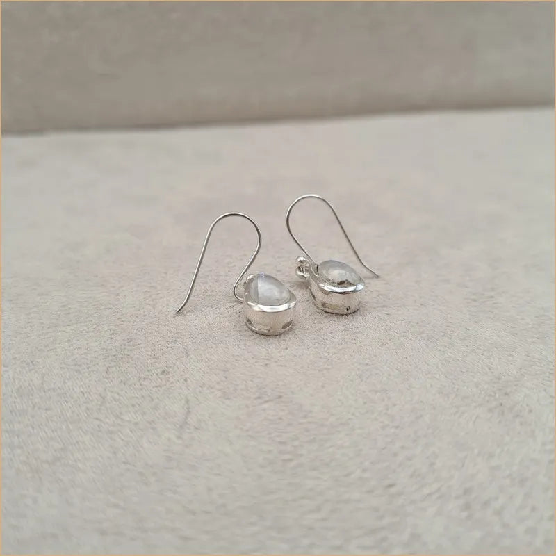 Boucles d'oreilles gouttes en pierre de lune "EI1316.P"