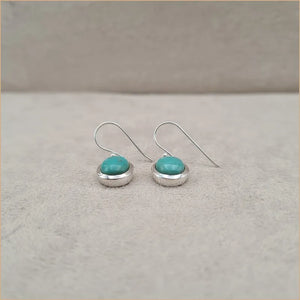 Boucles d'oreilles rondes en turquoise "EI1317.Y"