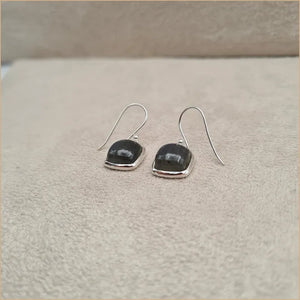 Boucles d'oreilles carrées en labradorite "EI1319.L"