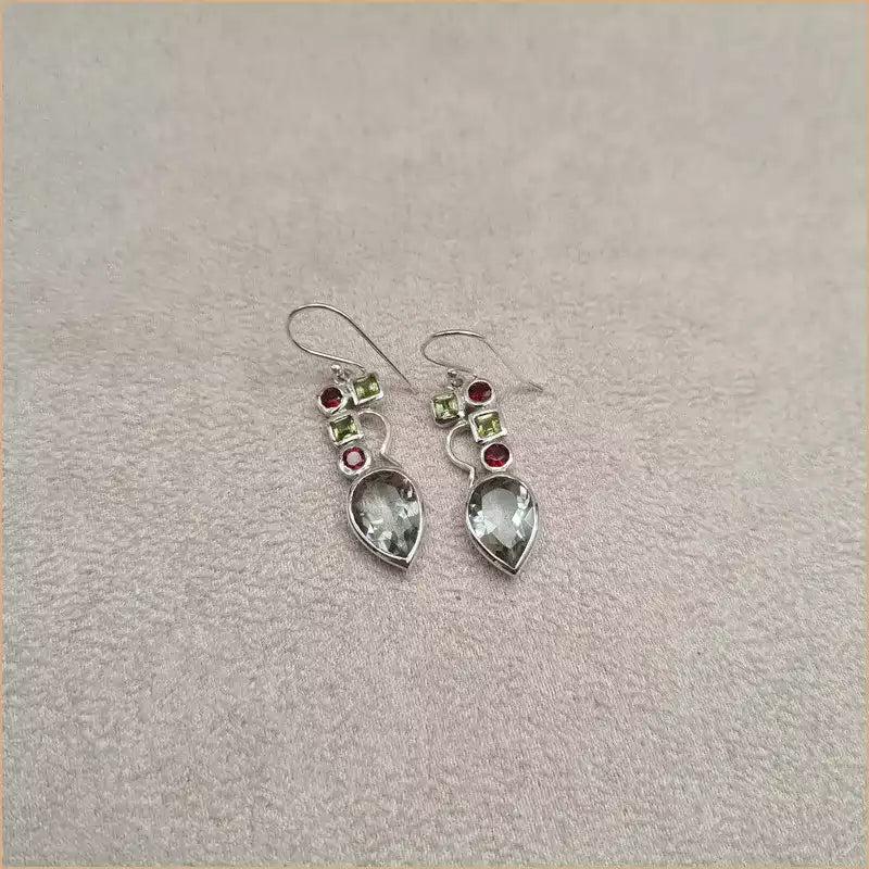 Boucles d'oreilles pendantes en quartz "EI1327.Q"