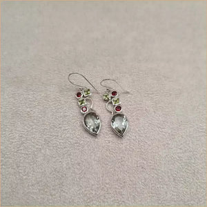 Boucles d'oreilles pendantes en quartz "EI1327.Q"