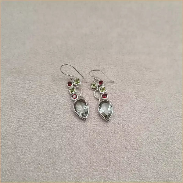 Boucles d'oreilles pendantes en quartz "EI1327.Q"