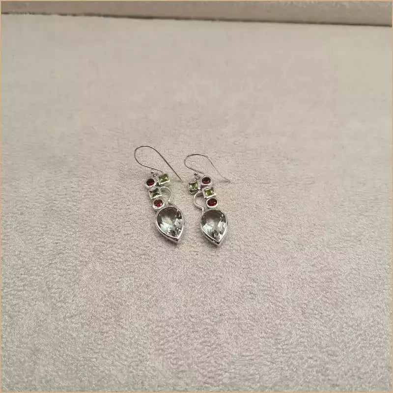 Boucles d'oreilles pendantes en quartz "EI1327.Q"
