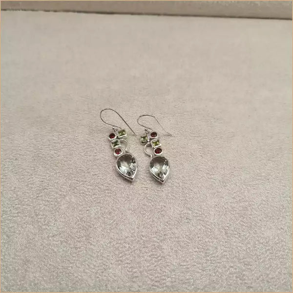 Boucles d'oreilles pendantes en quartz "EI1327.Q"