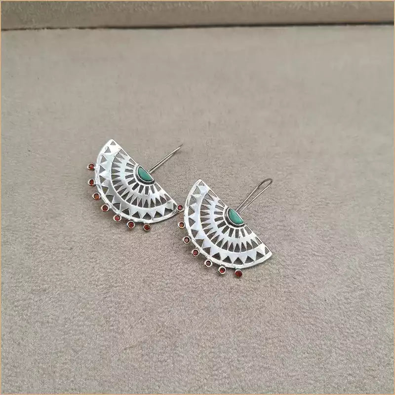 Boucles d'oreilles éventails en turquoise "EI1329.Y"