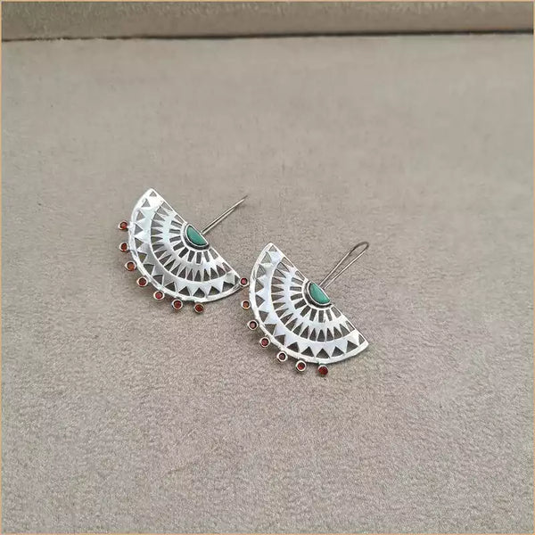 Boucles d'oreilles éventails en turquoise "EI1329.Y"