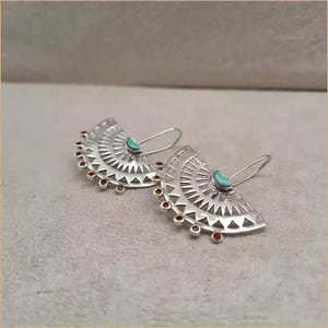 Boucles d'oreilles éventails en turquoise "EI1329.Y"
