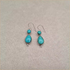 Boucles d'oreilles pendantes en turquoise "EI1331.Y"