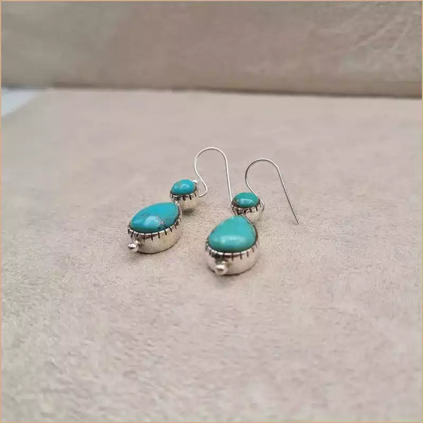 Boucles d'oreilles pendantes en turquoise "EI1331.Y"