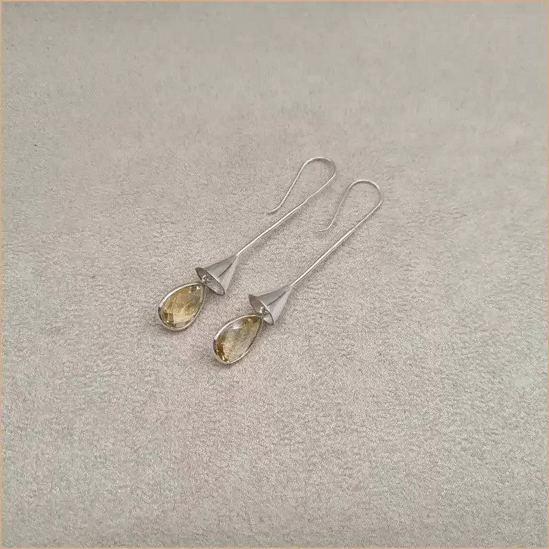 Boucles d’oreilles en citrine “EI1336.C”