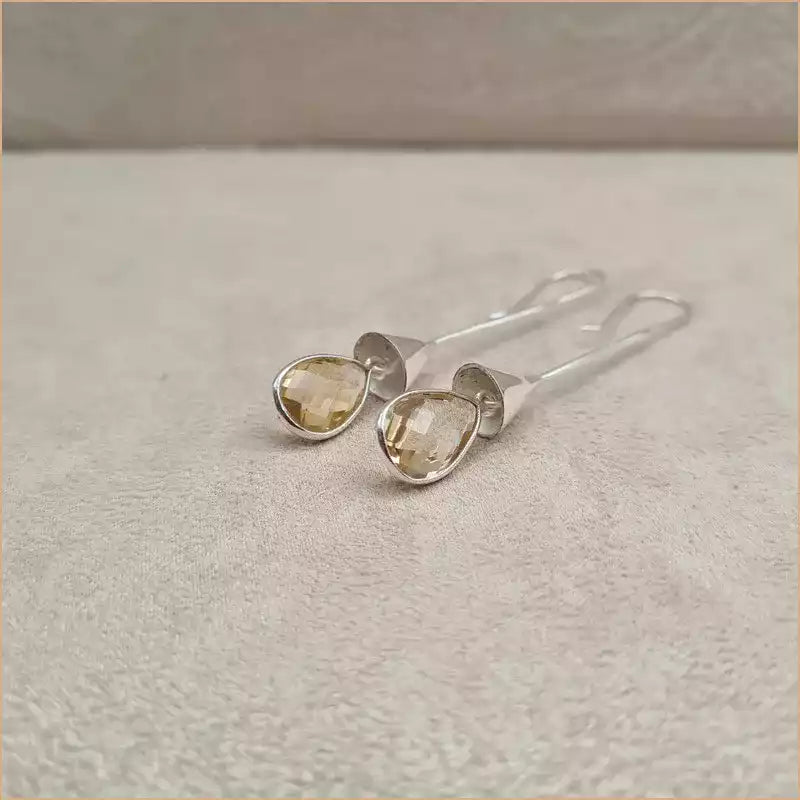 Boucles d’oreilles en citrine “EI1336.C”