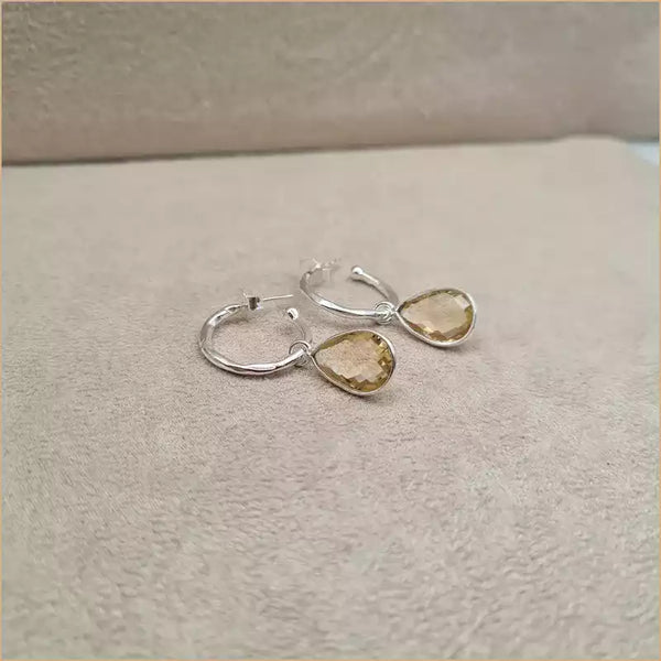 Boucles d'oreilles en citrine "EI1337.C"