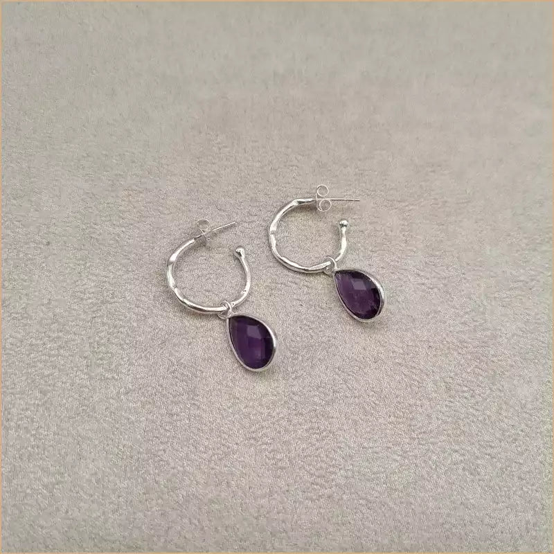 Boucles d’oreilles en améthyste “EI1337.A”