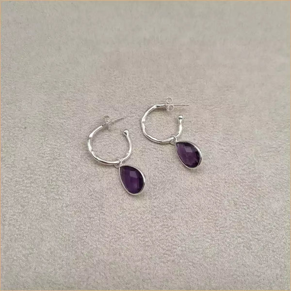 Boucles d’oreilles en améthyste “EI1337.A”