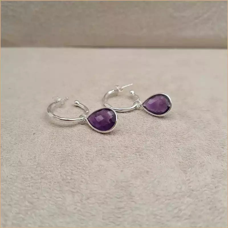 Boucles d’oreilles en améthyste “EI1337.A”