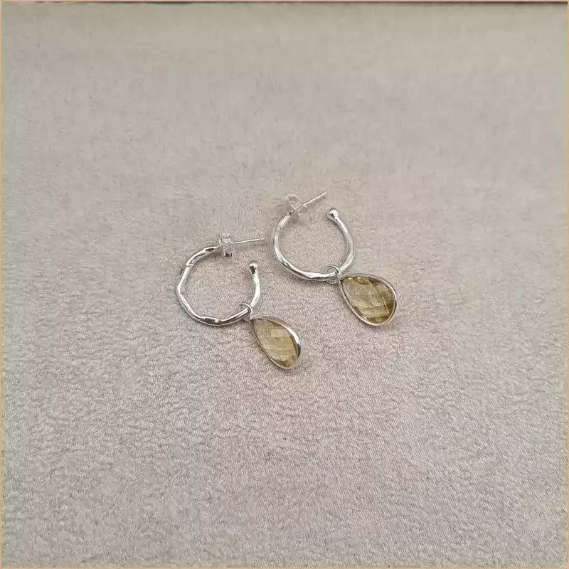 Boucles d'oreilles en citrine "EI1337.C"