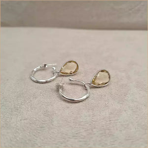 Boucles d'oreilles en citrine "EI1337.C"