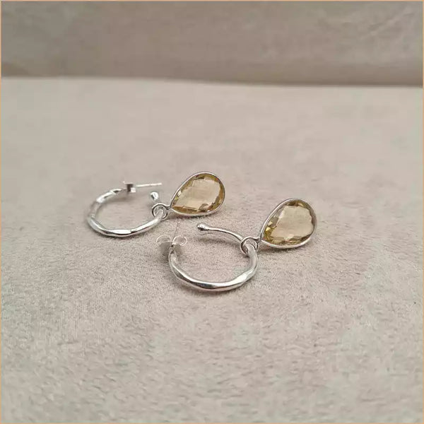 Boucles d'oreilles en citrine "EI1337.C"