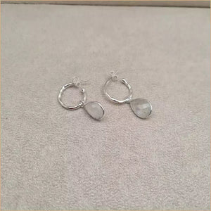 Boucles d’oreilles en pierre de lune “EI1337.P”