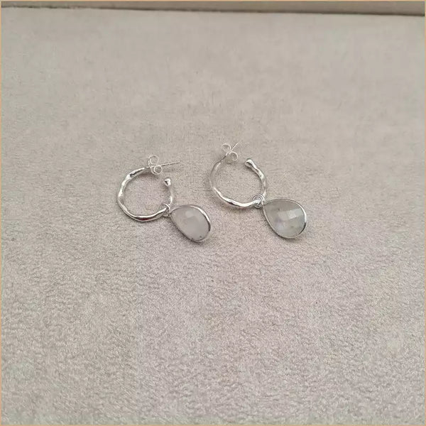 Boucles d’oreilles en pierre de lune “EI1337.P”
