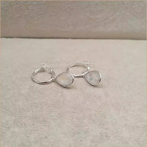Boucles d’oreilles en pierre de lune “EI1337.P”
