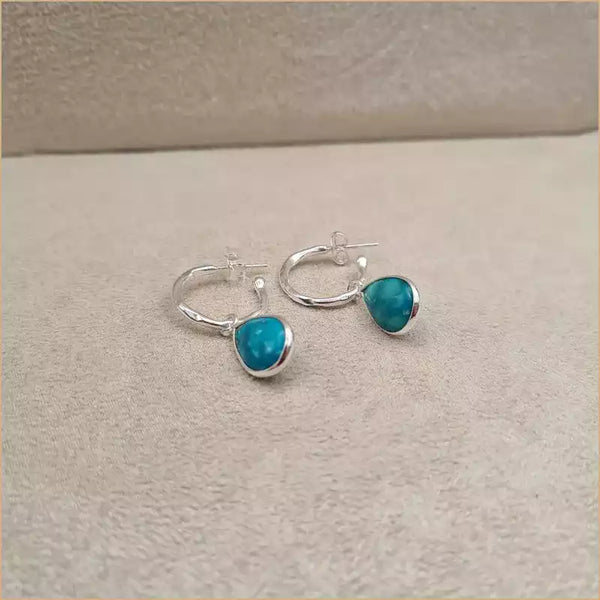 Boucles d’oreilles en turquoise “EI1337.Y”