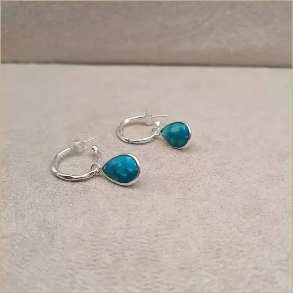 Boucles d’oreilles en turquoise “EI1337.Y”