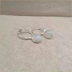Boucles d’oreilles en pierre de lune “EI1338.P”