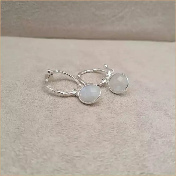 Boucles d’oreilles en pierre de lune “EI1338.P”
