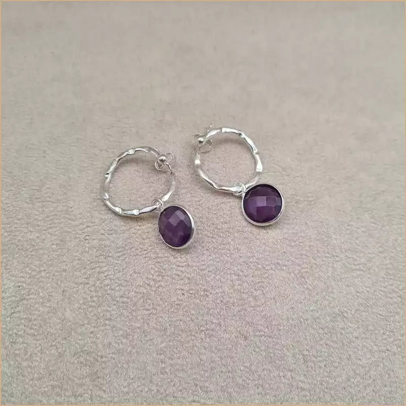 Boucles d’oreilles en améthyste “EI1338.A”