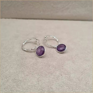 Boucles d’oreilles en améthyste “EI1338.A”