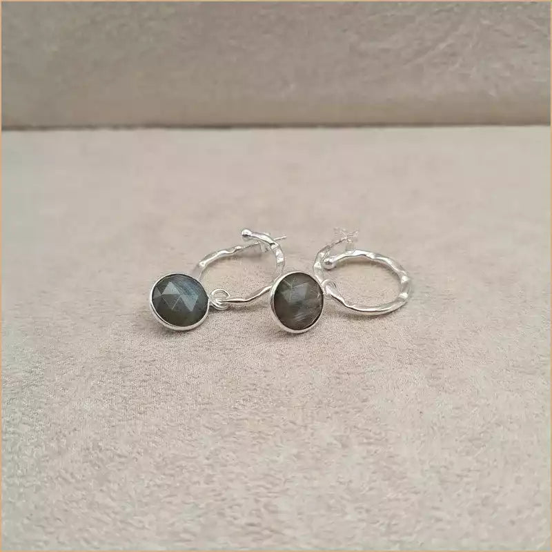 Boucles d’oreilles en labradorite “EI1338.L”