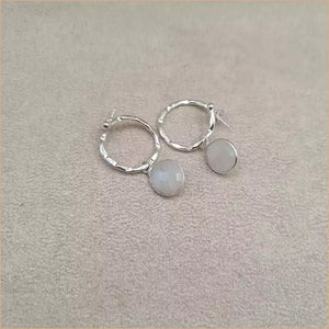 Boucles d’oreilles en pierre de lune “EI1338.P”