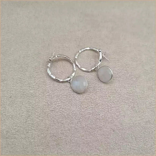 Boucles d’oreilles en pierre de lune “EI1338.P”