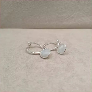 Boucles d’oreilles en pierre de lune “EI1338.P”