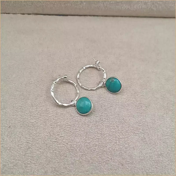 Boucles d’oreilles en turquoise “EI1338.Y”