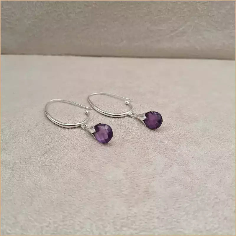 Boucles d’oreilles en améthyste “EI1339.A”