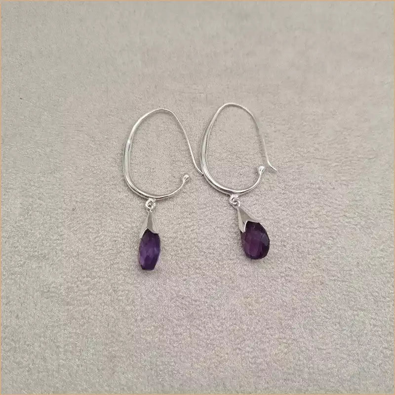Boucles d’oreilles en améthyste “EI1339.A”