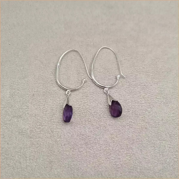 Boucles d’oreilles en améthyste “EI1339.A”