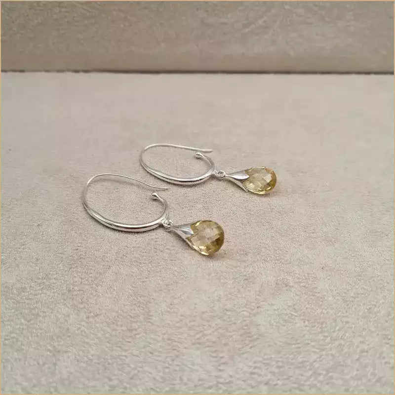 Boucles d’oreilles en citrine “EI1339.C”